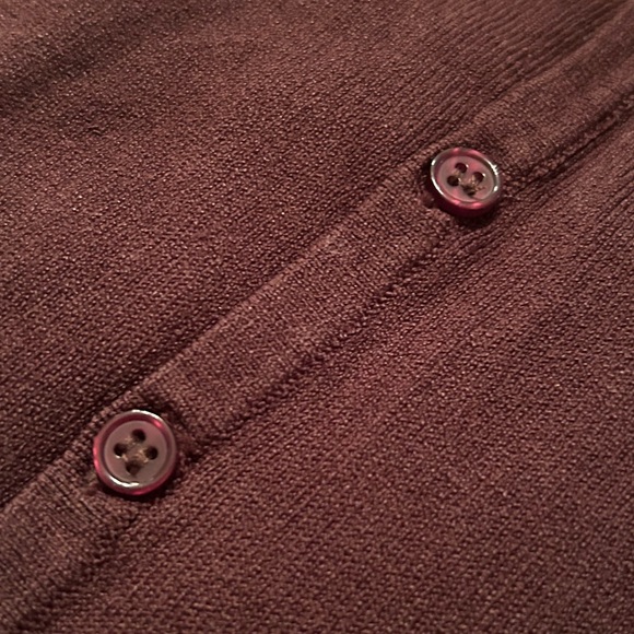 INC international concepts Brown Cardigan V Neck Button Up Sweater - Picture 16 of 16